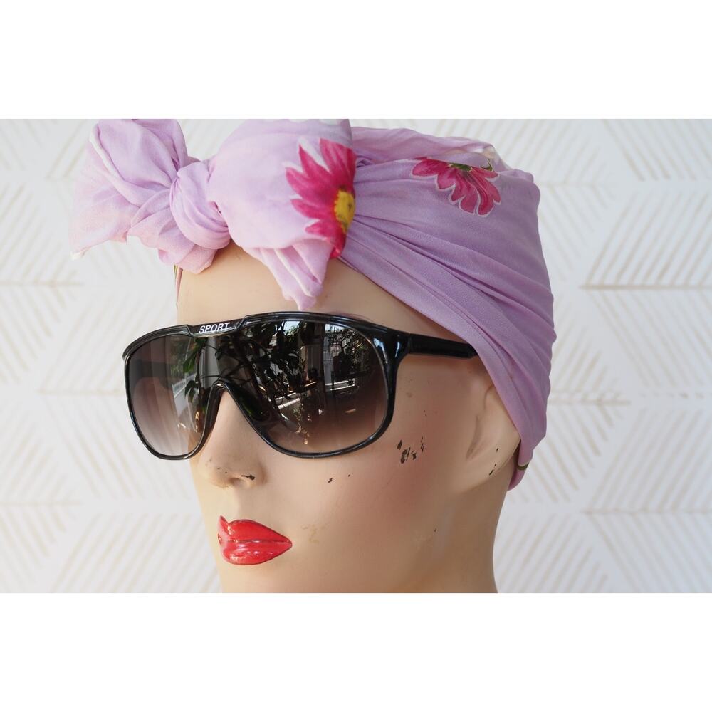 Vintage 1980s Shield Sunglasses New Old Stock Hipster Sporty Mask type Lens - Picture 5 of 14